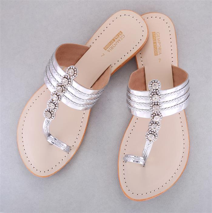 Women's Casual Slippers Beaded Flip Flops Handmade Design Ladies  Sandals Beauty